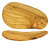 Olivewood Oval Rustic Tray 14"