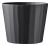 Sk Umea 10.25" Matte Anthracit - Black Planter