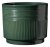 Sk Nara Sabi 8.66" Dk Green Plant Pot