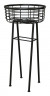 Basket Plant Stand 24" Black