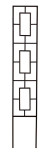 Trellis Contempo Black 46"