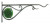 Plant Bracket W/glass 15"