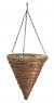 Rope&fern Cone Hang Bsk 12"