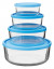 Storage Bol Rd Set/4 Blue