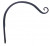 Forged Hook Curved 12" Blk