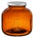 Amber Jar 6 Kg with lid - wholesale glass jars